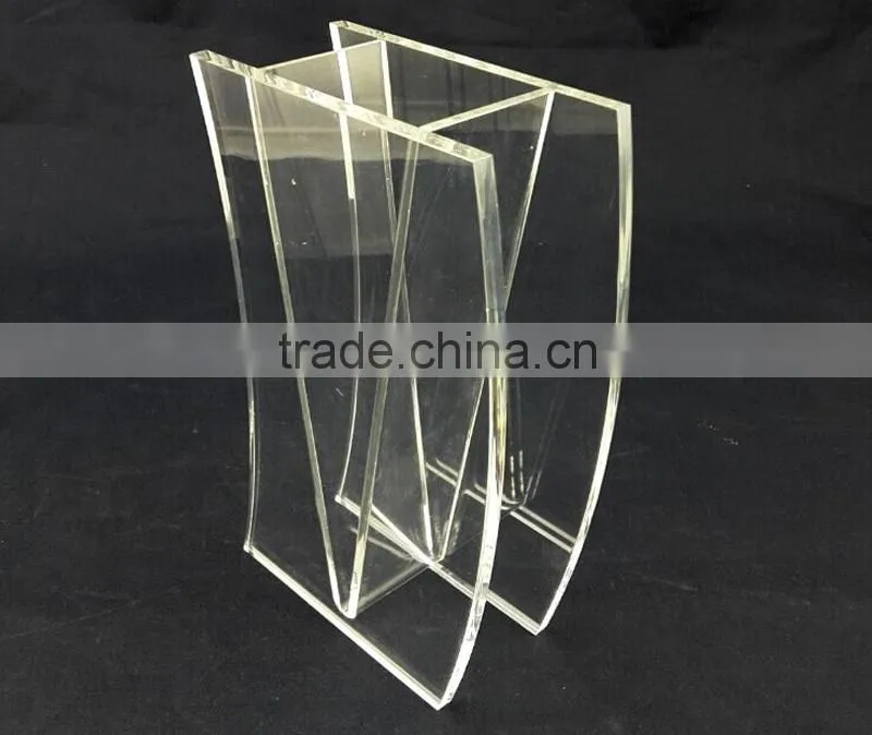 tall plexiglass flower vase for promotional tabletop/desktop/countertop souvenir gift