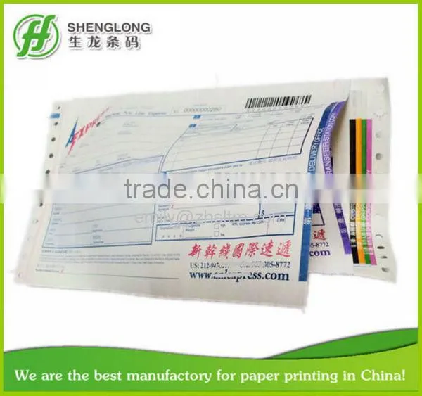 (PHOTO)FREE SAMPLE,241x140mm,6-ply,with back gum,removable & loose-leaf,international waybill