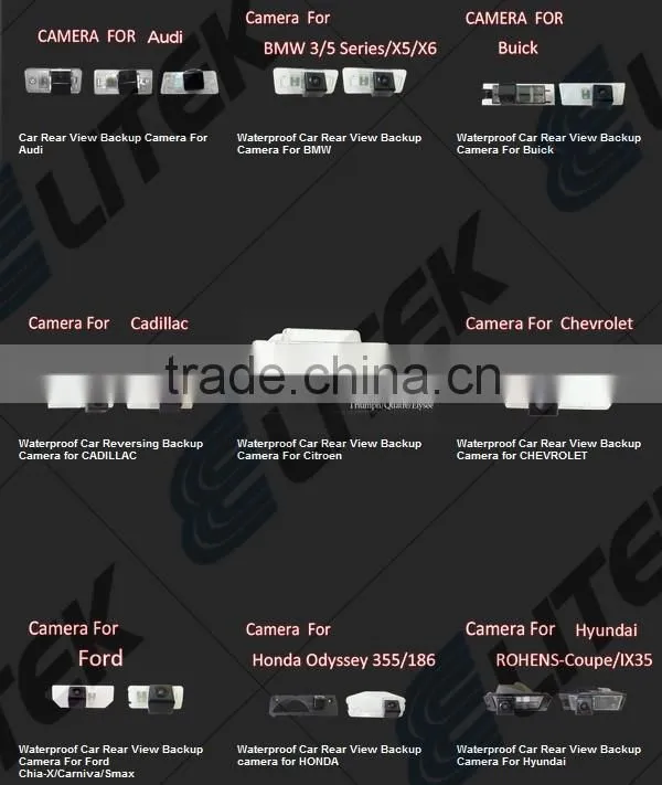 Ultrasonic radar detector with car night vision reverse camera DC12V for volkswagen