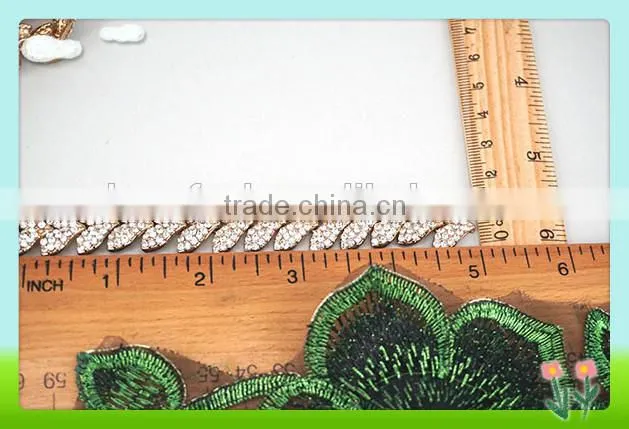 Cheerfeel bling bling decorative cheap rhinestone chain trim