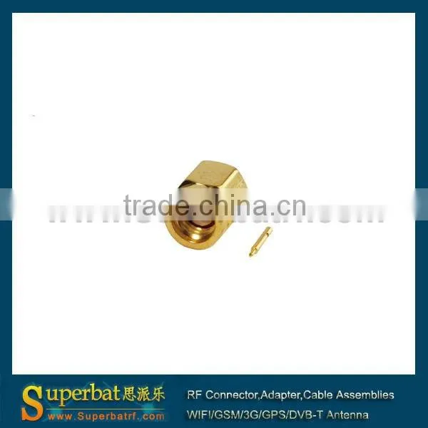 ssma cable connector Solder .086'' Cable RG405 straight male connector