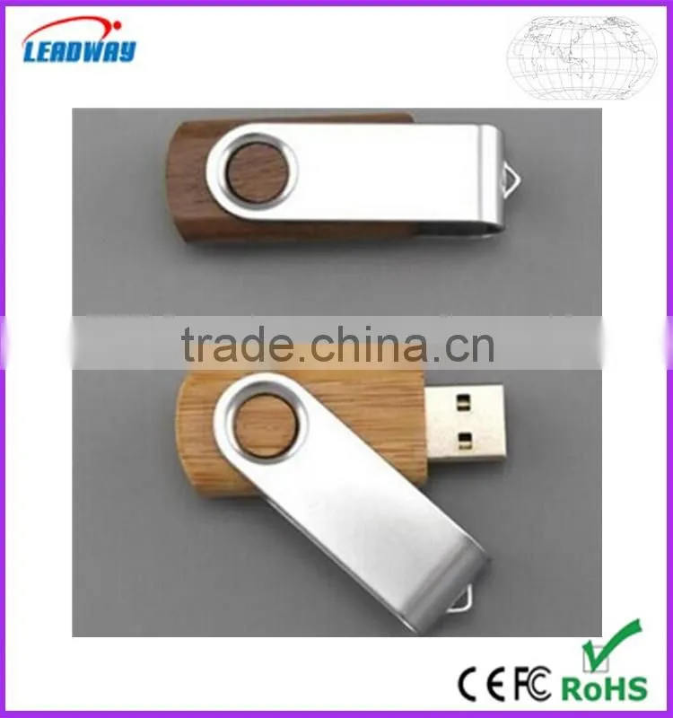 2016 most popular usb gadget different kinds of wood swivel usb flash drive
