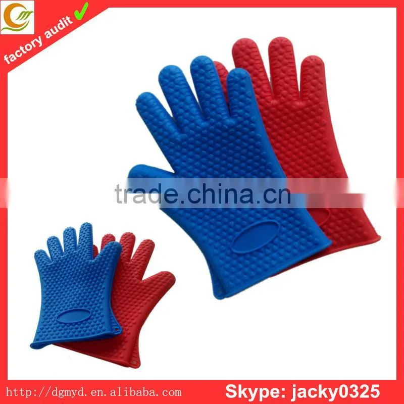 2015 dongguan factory wholesale silicone kitchen glove
