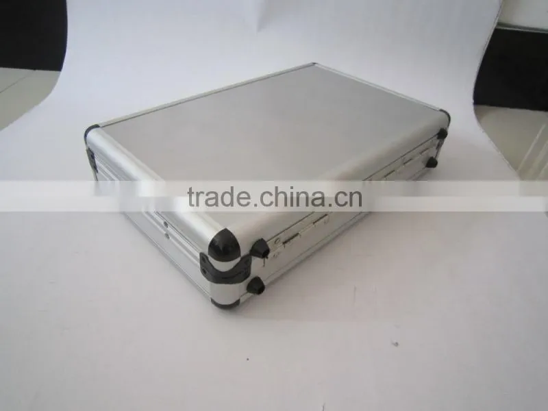 Made in China silver ABS storage carrying hard case portable aluminum tool box
