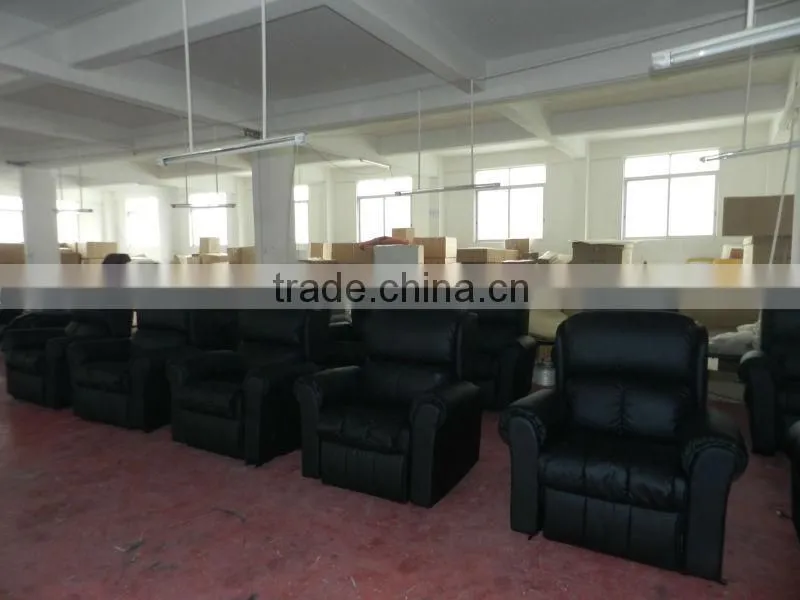 New fashion black leather living room furniture recliner chair