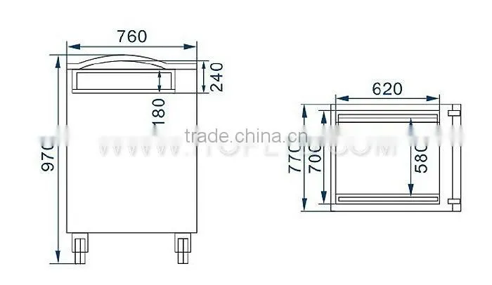 With CE Food Floor type vacuum packaging machine