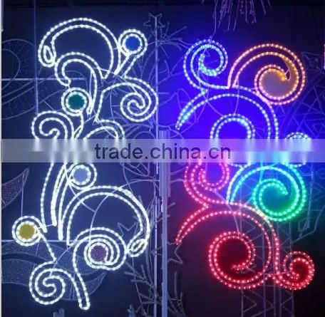 Romantic Decorative Rose Street Lighting Pole
