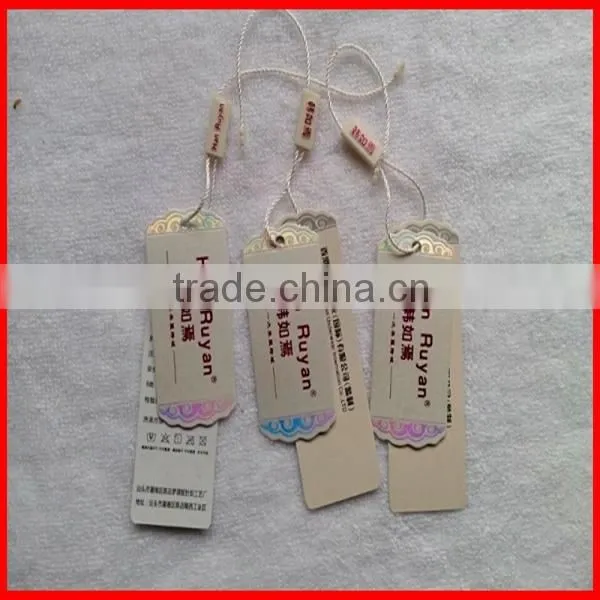 Modern Designed Paper Hangtag With Colorful Printed Matt Lamination