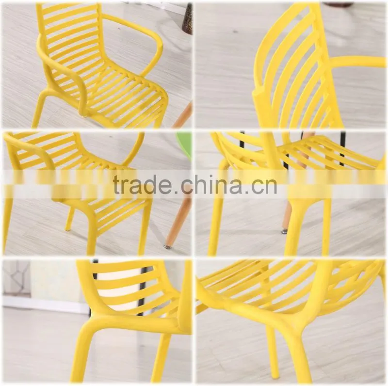 Plastic armchair outdoor garden chair plastic stackable chair