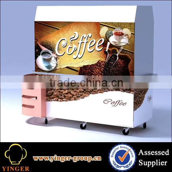 Customized Mobile Outdoor Street Vending Trailer/ Outdoor Retail Kiosks Coffee Cart Design