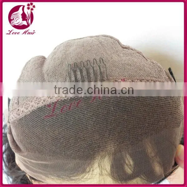 2014 AAAAA grade natural color Peruvian human hair wig