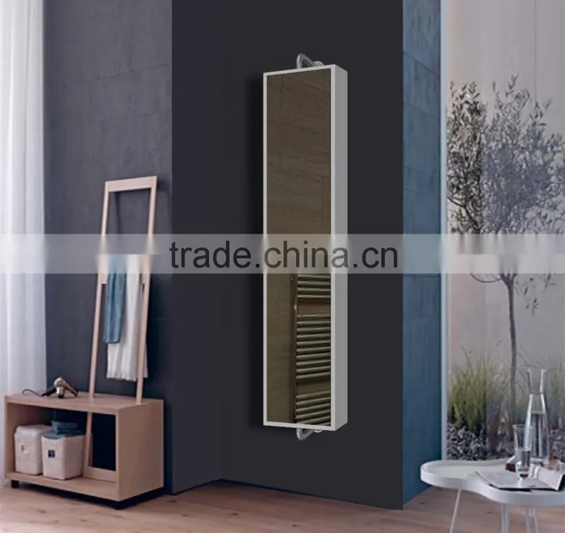 High end IP44 rated rotating bathroom mirror cabinet