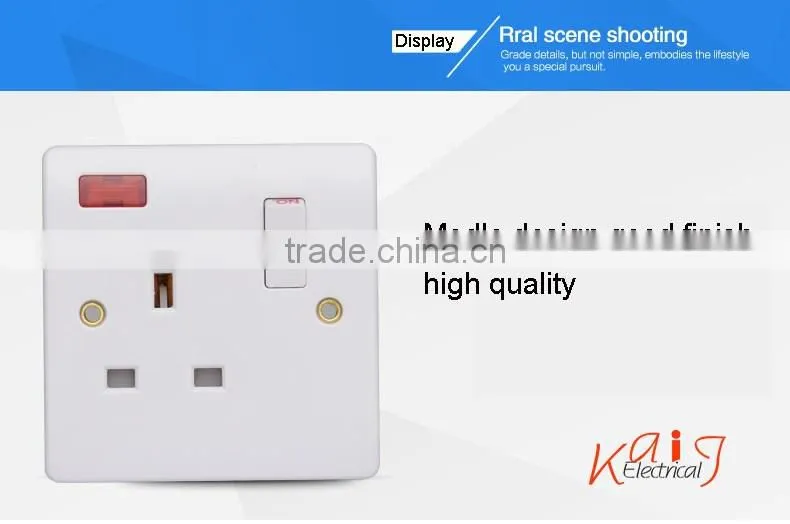 UK standard Bakelite 13 A Wall socket outlet