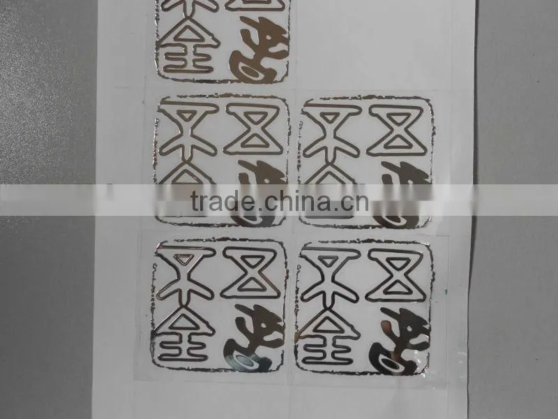 electroform sticker, metal sticker,perfume bottle sticker, packing logo