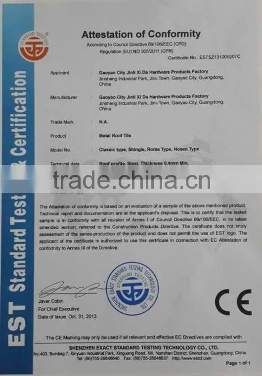Lightweight roofing materials/building material tile