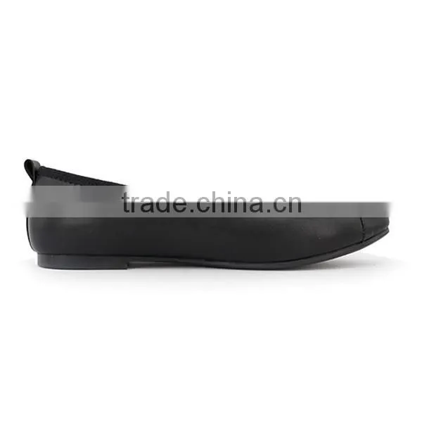 2016 New Model Simple Design Teenager Girls Pointed Toe Ballet Flat Shoes