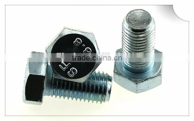 High tensile scm435 jis b 1180 grade 8.8 10.9 hexagon head bolt