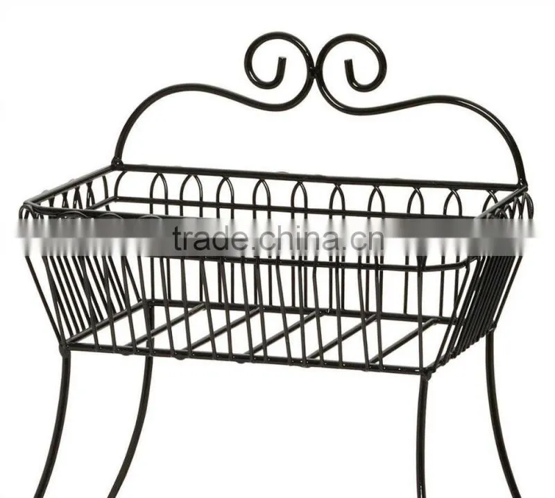 Icegreen Kitchen Use 2-tier Iron Wire Basket for Storage