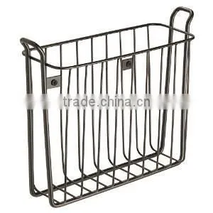 Icegreen Metal Wire Wall Mounted Basket for Magazine With a Designed Logo