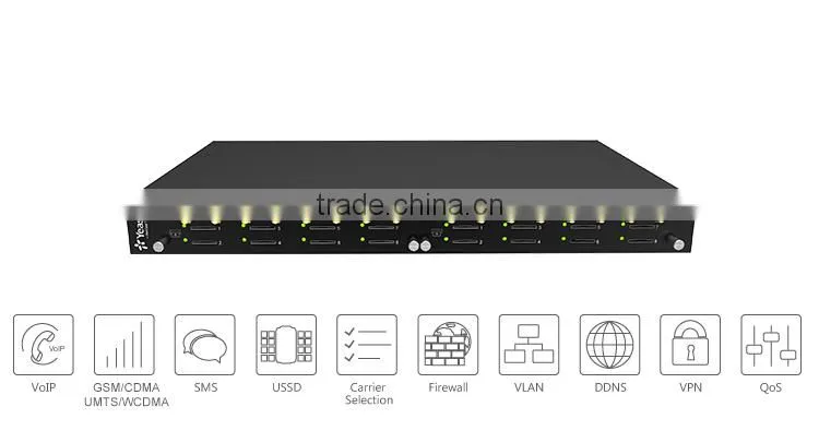 Yeastar 16 SIM Card WCDMA Gateway VOIP Gateway