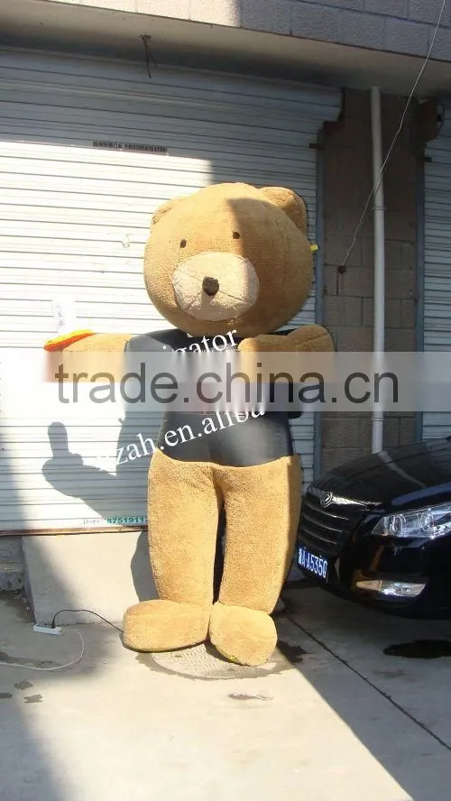 Inflatable Black Bear Cartoon Movable Model with Logo