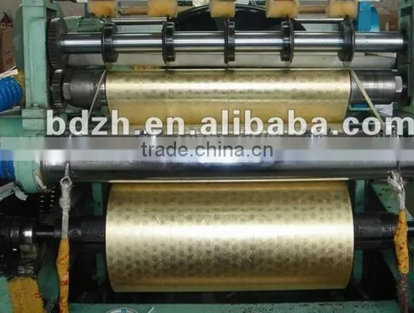 China supplier gold color aluminium foil laminated to paper for cigarette box liners