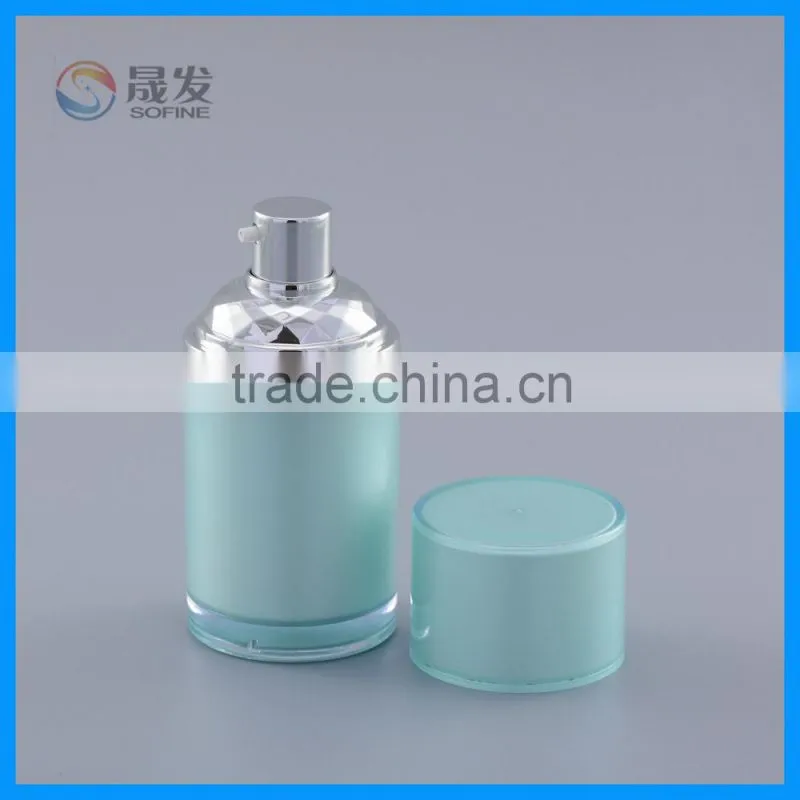 50 ml Double wall as cosmetic lotion pump bottle