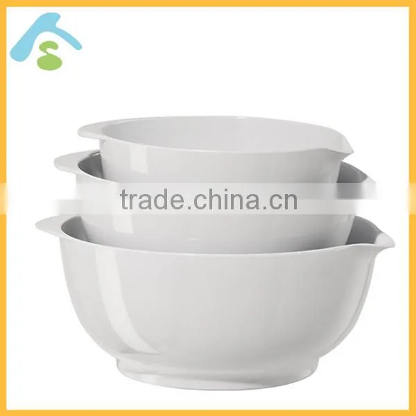 custom red melamine mixing bowls set