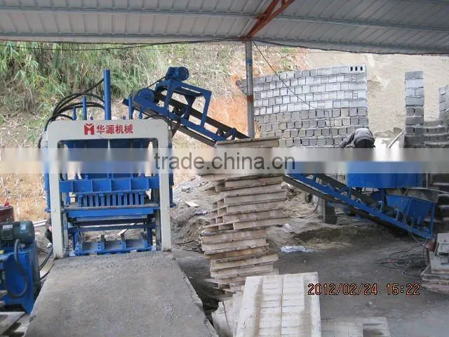 block making machine for sale HYM- QT4-15 automatic cement Brick Machine mobile block machine