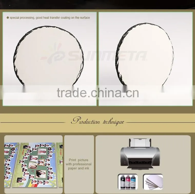 Christmas gift 30*30cm blank sublimation rock photo slate(SH-36)