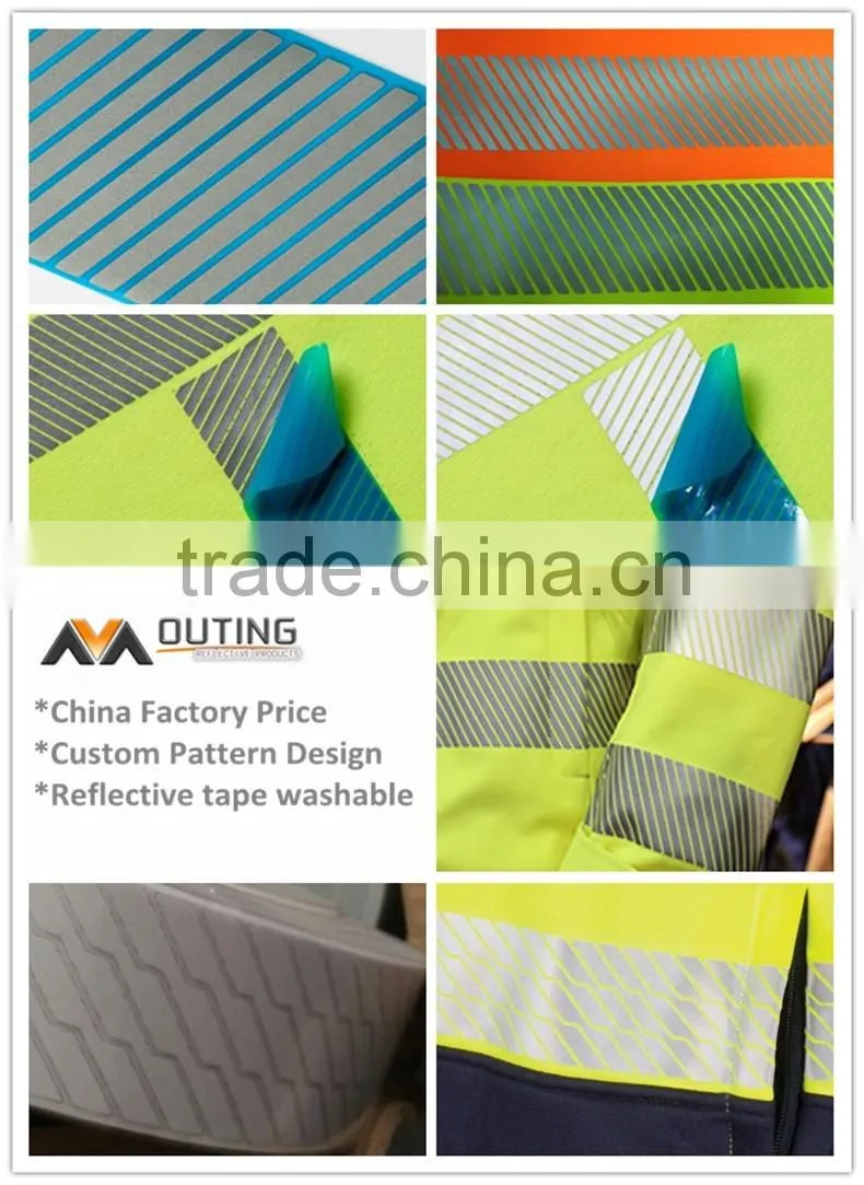 Fire Flame Retardant Reflective Fabric Tape for Clothing