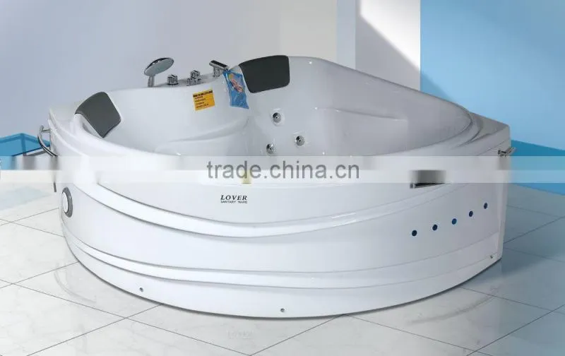 corner freestanding Acrylic cheap whirlpool massage bathtub