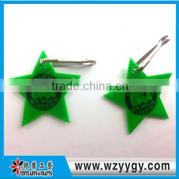 customized Reflective keychain light pvc phone charms