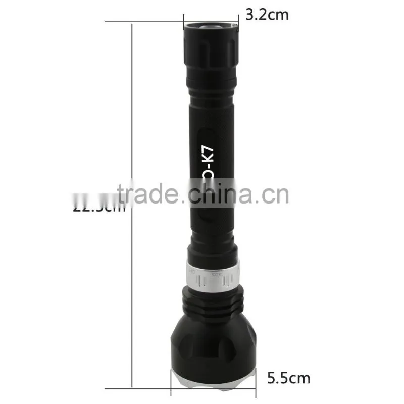 2000LM Super Bright XM-L L2 LED Waterproof Underwater Diving Flashlight Torch+2*18650 3000mAh Rechargeable Battery+Charger