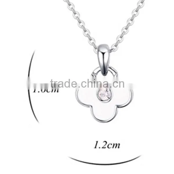 Crystal Jewelry New Fashion Flower Pendant Necklace