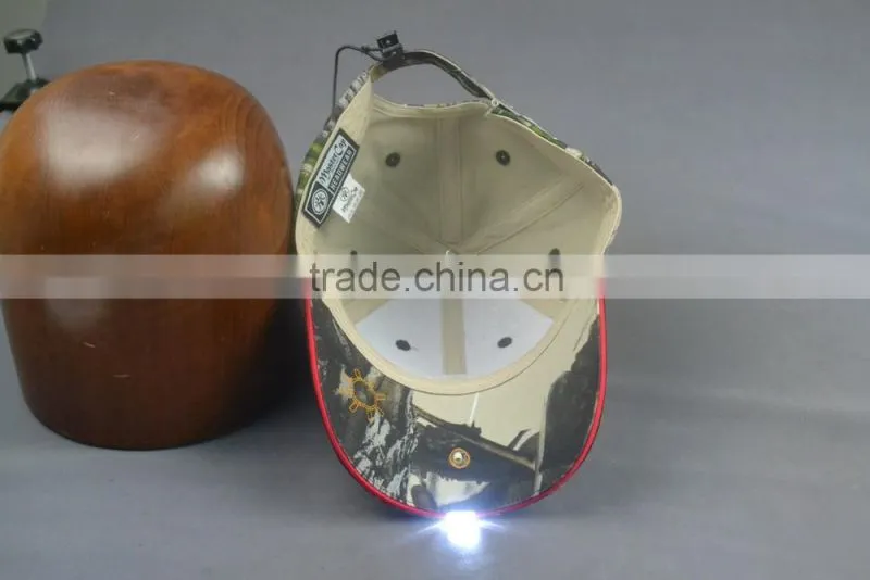 Custom LED baseball cap for outdoor
