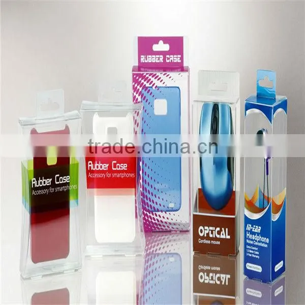 Cosmetic transparent PVC plastic packaging boxes