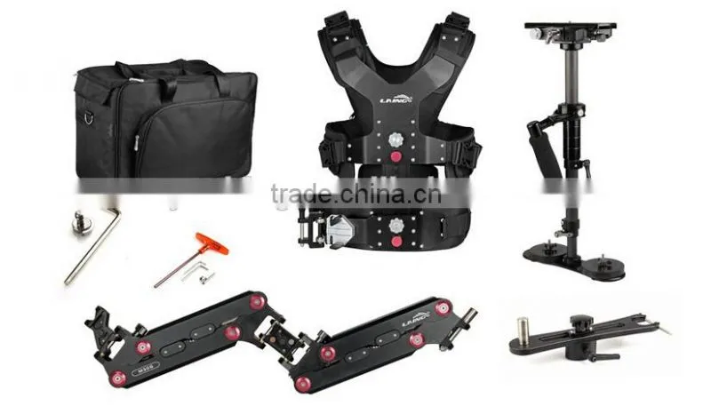 Factory supply LAING merlin arms dslr camera stabilizer steadycam with carbon fiber sled loading 8kg camera