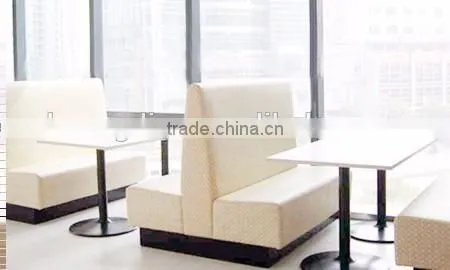 2016 white leather restaurant booth restaurant furniture for sale