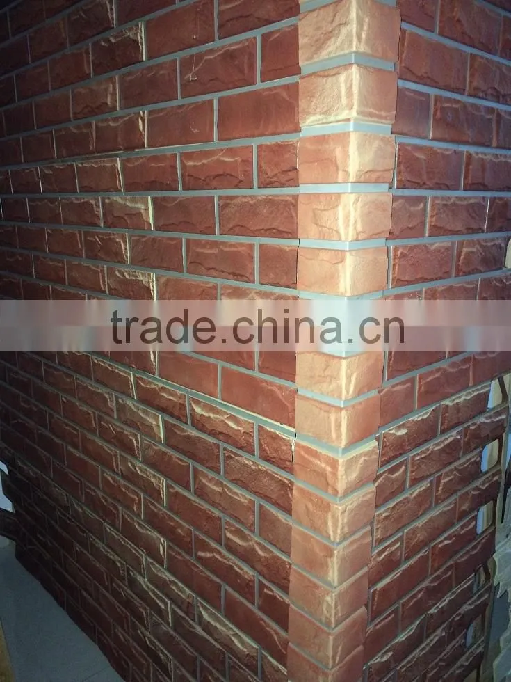 archaized brick exterior 3D wall panel