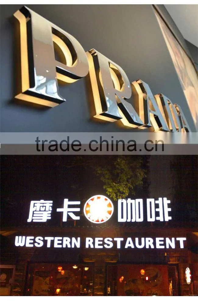 profile of aluminum with led letter sign