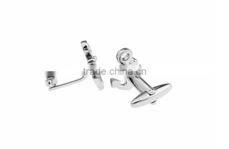 Novelty fashion jewelry seaman anchor cufflinks