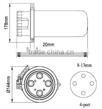 Outdoor olt Mechanical Sealing Dome Optical Fiber Joint Closure Box