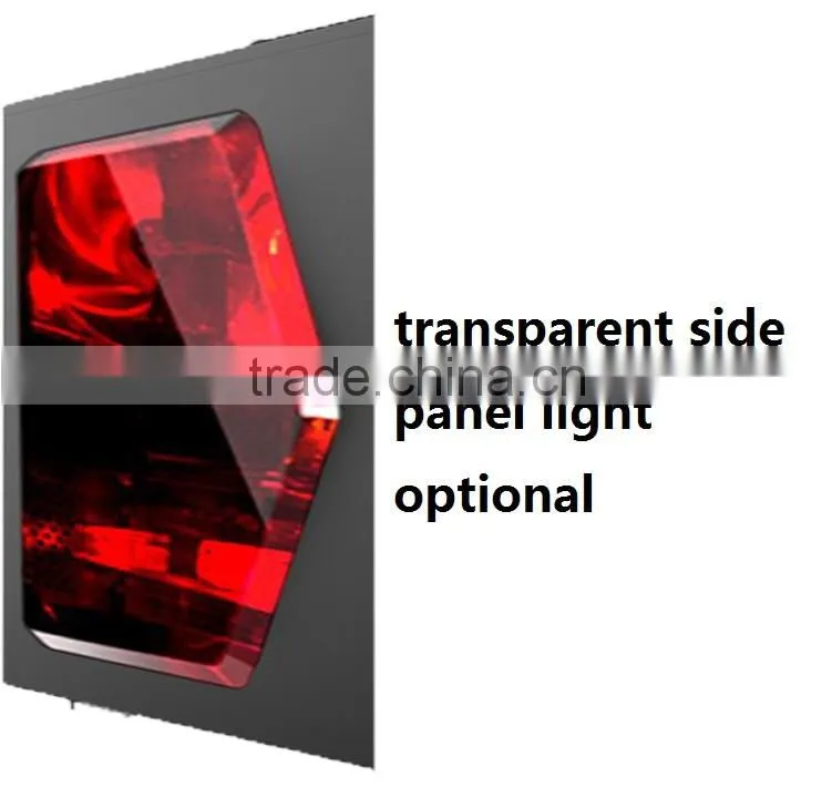 stylish luxury version transparent side panel ATX computer case