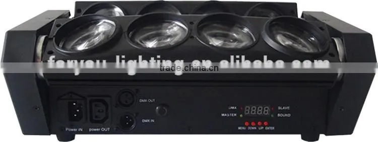 Three Years Warranty White 8*10w or 4in1 RGBW 8x12w Spider Surge 8 Sweeping LED Beam Effect