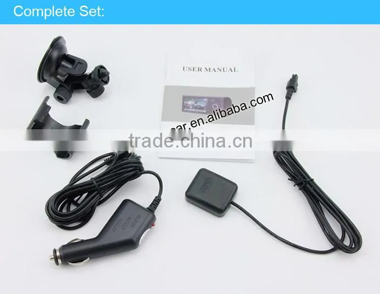 2.7 inch g sensor night nersion dual lens camera car dvr with wholesale price XY-X3000