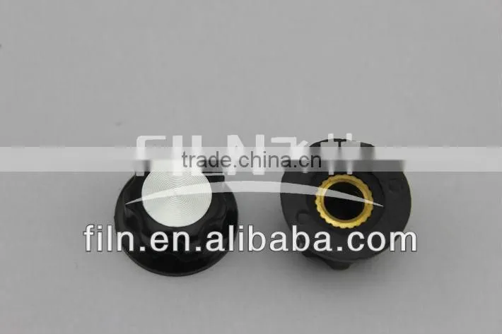 round aluminium mini radio volume control knob
