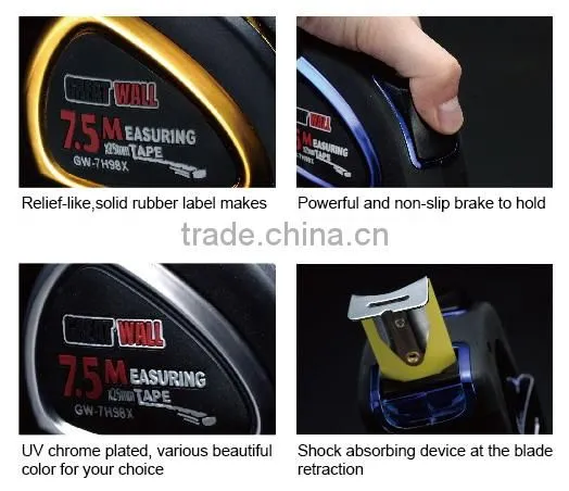 JIS class 1 Steel Tape Measure with Auto Stop Function