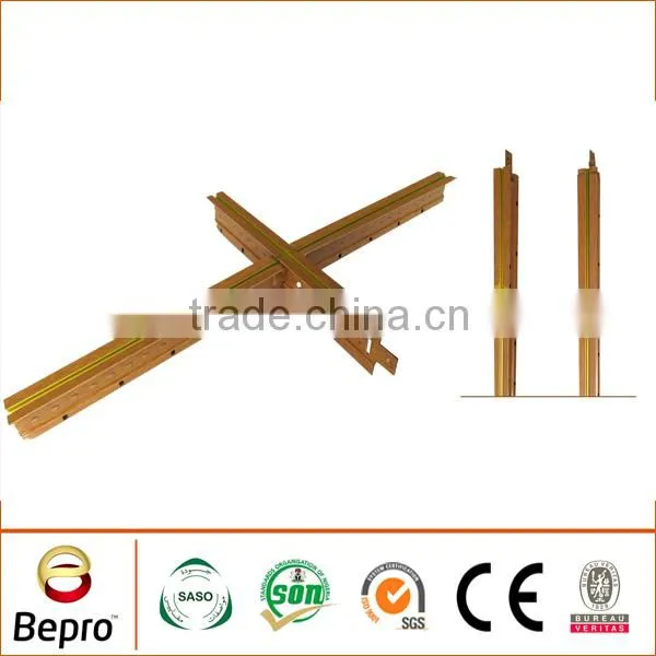 FUT Dark Wood White Line Ceiling T-bar