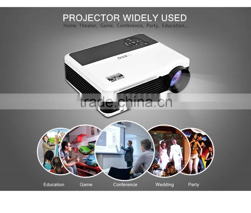 EUG High Lumens Full HD 1080p 3600Lumens hd led projector